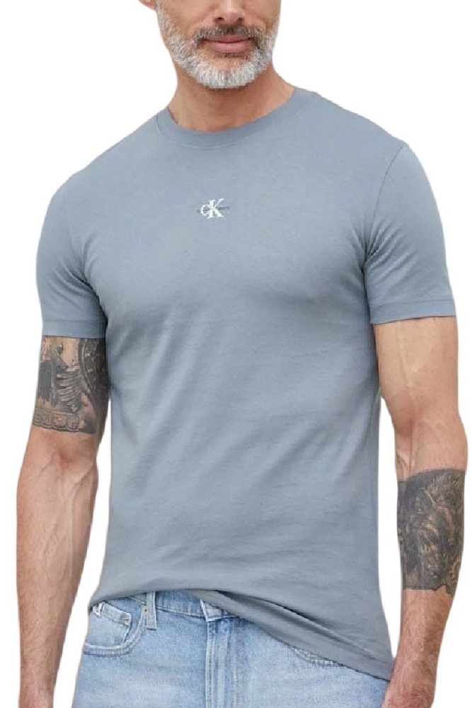CALVIN KLEIN  JEANS MICRO MONOLOGO TEE TSHIRT ΑΝΔΡΙΚΟ GREY