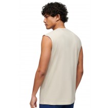 SUPERDRY ESSENTIAL LOGO TANK UB ΜΠΛΟΥΖΑ ΑΝΔΡΙΚΗ BEIGE