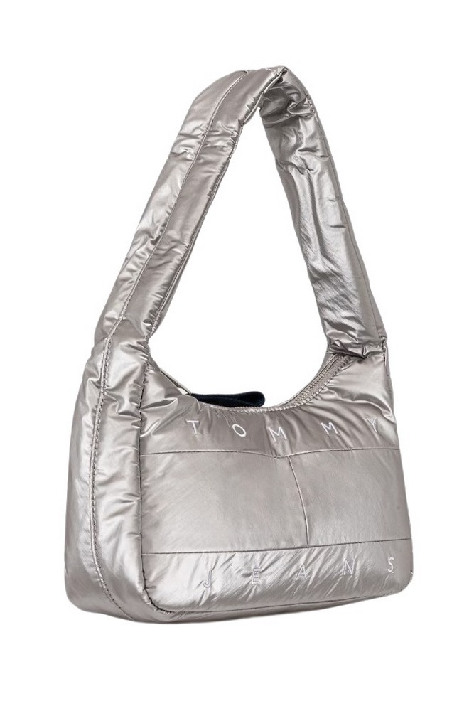 TOMMY JEANS ARCHIVE SILVER SHOULDER BAG ΤΣΑΝΤΑ ΓΥΝΑΙΚΕΙΑ SILVER
