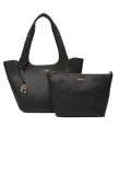 GUESS CALISTA 2 IN 1 TOTE ΤΣΑΝΤΑ ΓΥΝΑΙΚΕΙΑ BLACK