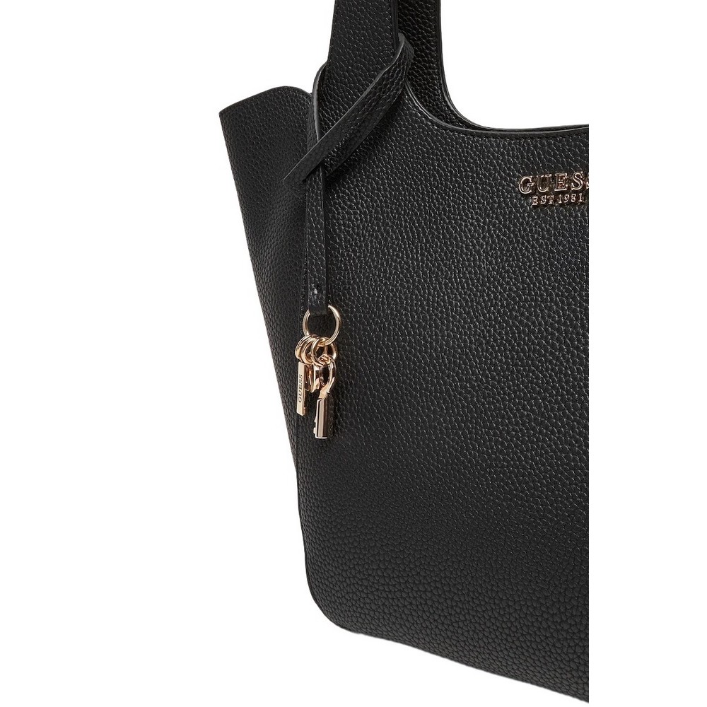 GUESS CALISTA 2 IN 1 TOTE ΤΣΑΝΤΑ ΓΥΝΑΙΚΕΙΑ BLACK