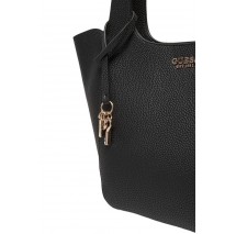 GUESS CALISTA 2 IN 1 TOTE ΤΣΑΝΤΑ ΓΥΝΑΙΚΕΙΑ BLACK