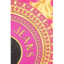 VERSACE JEANS COUTURE FOULARD LEAVES JACQUARD PATTERN 90CM X 90CM ΦΟΥΛΑΡΙ ΓΥΝΑΙΚΕΙΟ MULTI