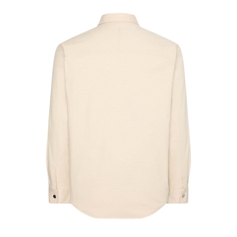 CALVIN KLEIN JEANS LS MATTY CANVAS RLXD FLANNEL LIN BEIGE