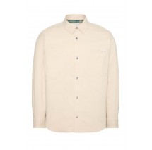 CALVIN KLEIN JEANS LS MATTY CANVAS RLXD FLANNEL LIN BEIGE