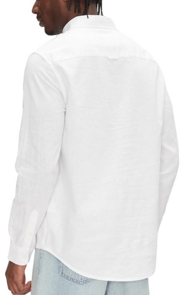TOMMY JEANS REG LINEN BLEND LS SHIRT EXT ΠΟΥΚΑΜΙΣΟ ΑΝΔΡΙΚΟ ECRU