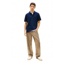 TOMMY JEANS REG WAFFLE POLO T-SHIRT ΜΠΛΟΥΖΑ ΑΝΔΡΙΚΗ NAVY