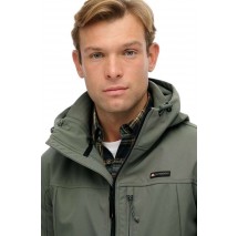 SUPERDRY D1 SDSW HOODED SOFT SHELL TREKKER JKT ΜΠΟΥΦΑΝ ΑΝΔΡΙΚΟ OLIVE