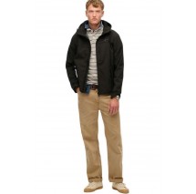 SUPERDRY D1 SDSW HOODED SOFT SHELL TREKKER JKT ΜΠΟΥΦΑΝ ΑΝΔΡΙΚΟ BLACK