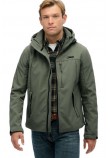 SUPERDRY D1 SDSW HOODED SOFT SHELL TREKKER JKT ΜΠΟΥΦΑΝ ΑΝΔΡΙΚΟ OLIVE