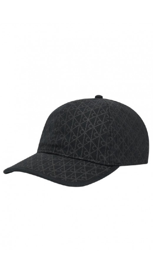 CALVIN KLEIN EMBLEM PRINT LEATHER PATCH CAP ΚΑΠΕΛΟ ΓΥΝΑΙΚΕΙΟ BLACK