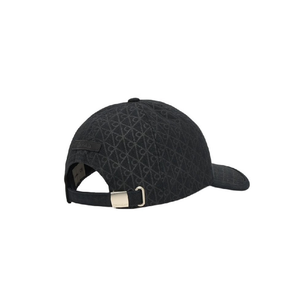CALVIN KLEIN EMBLEM PRINT LEATHER PATCH CAP ΚΑΠΕΛΟ ΓΥΝΑΙΚΕΙΟ BLACK