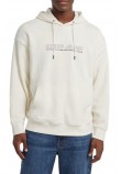 GUESS JEANS OUTLINE HOODIE ΦΟΥΤΕΡ ΜΠΛΟΥΖΑ ΑΝΔΡΙΚΗ OFF WHITE