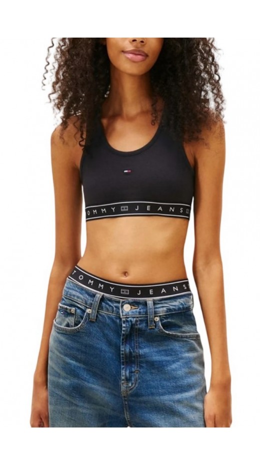TOMMY JEANS SP CRP TAPE BRA TOP ΤΟΠ ΓΥΝΑΙΚΕΙΟ BLACK
