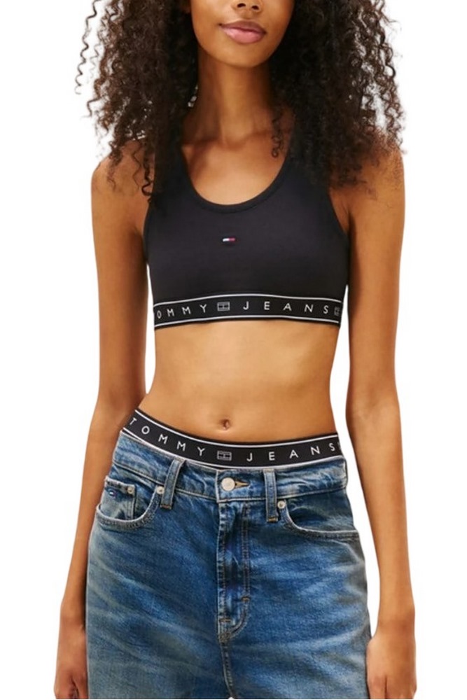 TOMMY JEANS SP CRP TAPE BRA TOP ΤΟΠ ΓΥΝΑΙΚΕΙΟ BLACK