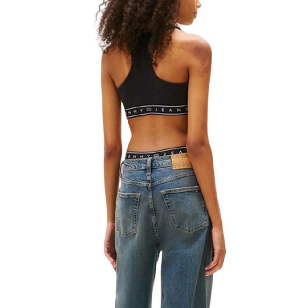 TOMMY JEANS SP CRP TAPE BRA TOP ΤΟΠ ΓΥΝΑΙΚΕΙΟ BLACK