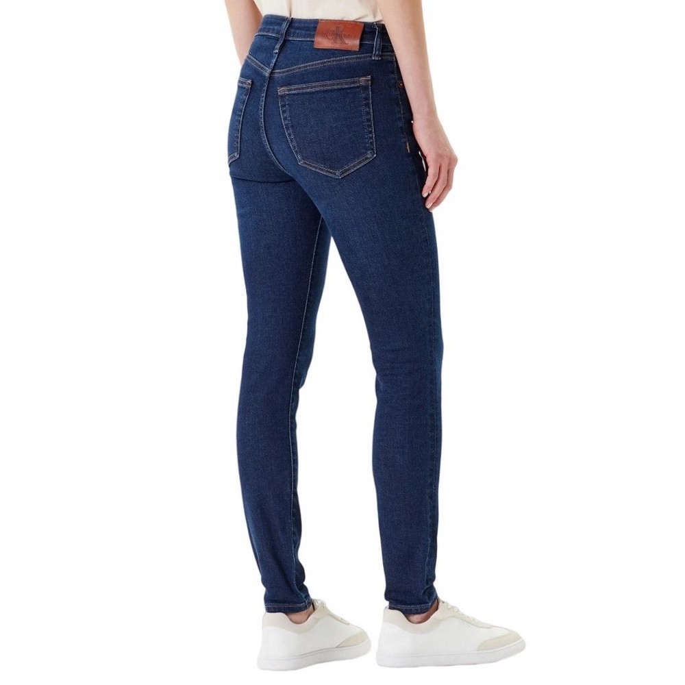 CALVIN KLEIN JEANS MID RISE SKINNY BLUE ORBIT ΠΑΝΤΕΛΟΝΙ ΓΥΝΑΙΚΕΙΟ BLUΕ DENIM
