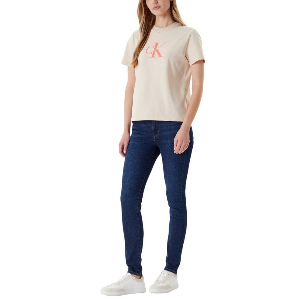 CALVIN KLEIN JEANS MID RISE SKINNY BLUE ORBIT ΠΑΝΤΕΛΟΝΙ ΓΥΝΑΙΚΕΙΟ BLUΕ DENIM