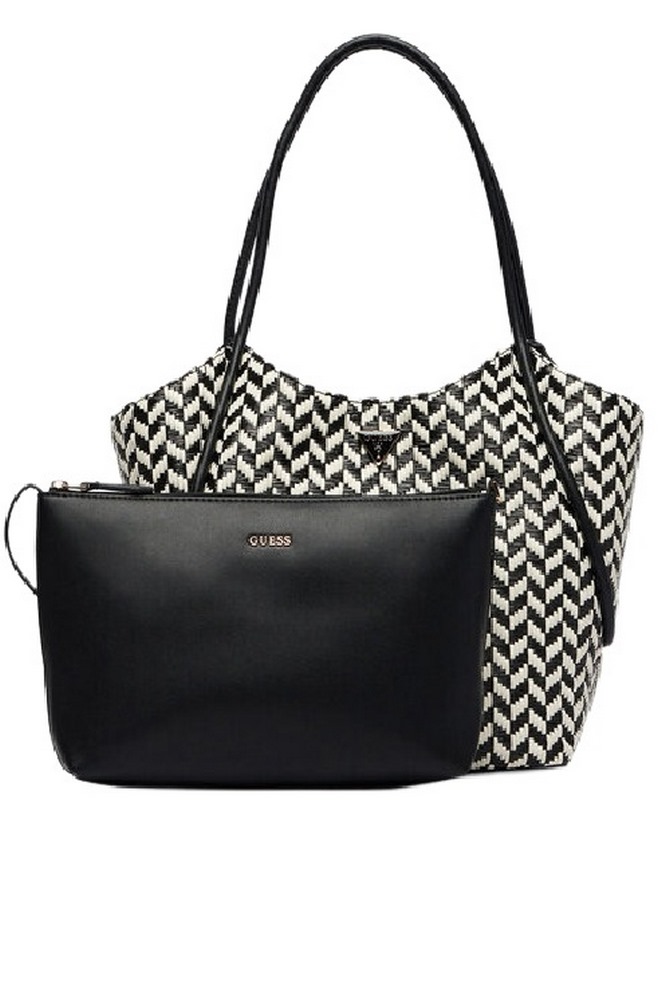 GUESS TESSI 2 IN 1 TOTE ΤΣΑΝΤΑ ΓΥΝΑΙΚΕΙΑ BLACK