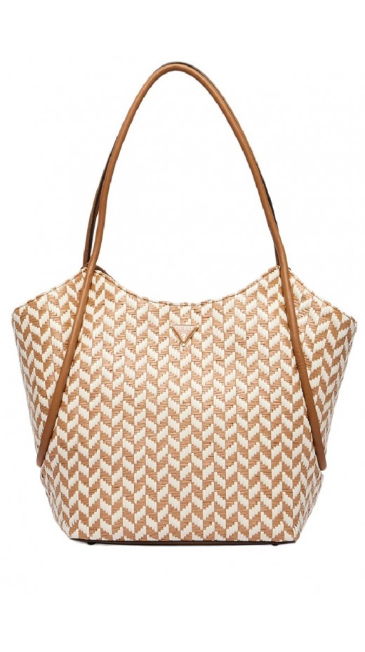 GUESS TESSI 2 IN 1 TOTE ΤΣΑΝΤΑ ΓΥΝΑΙΚΕΙΑ COGNAC