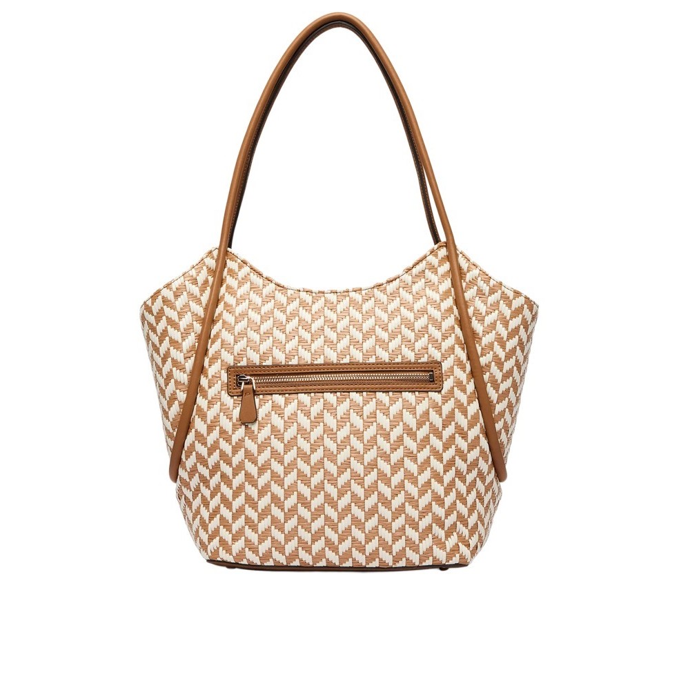 GUESS TESSI 2 IN 1 TOTE ΤΣΑΝΤΑ ΓΥΝΑΙΚΕΙΑ COGNAC