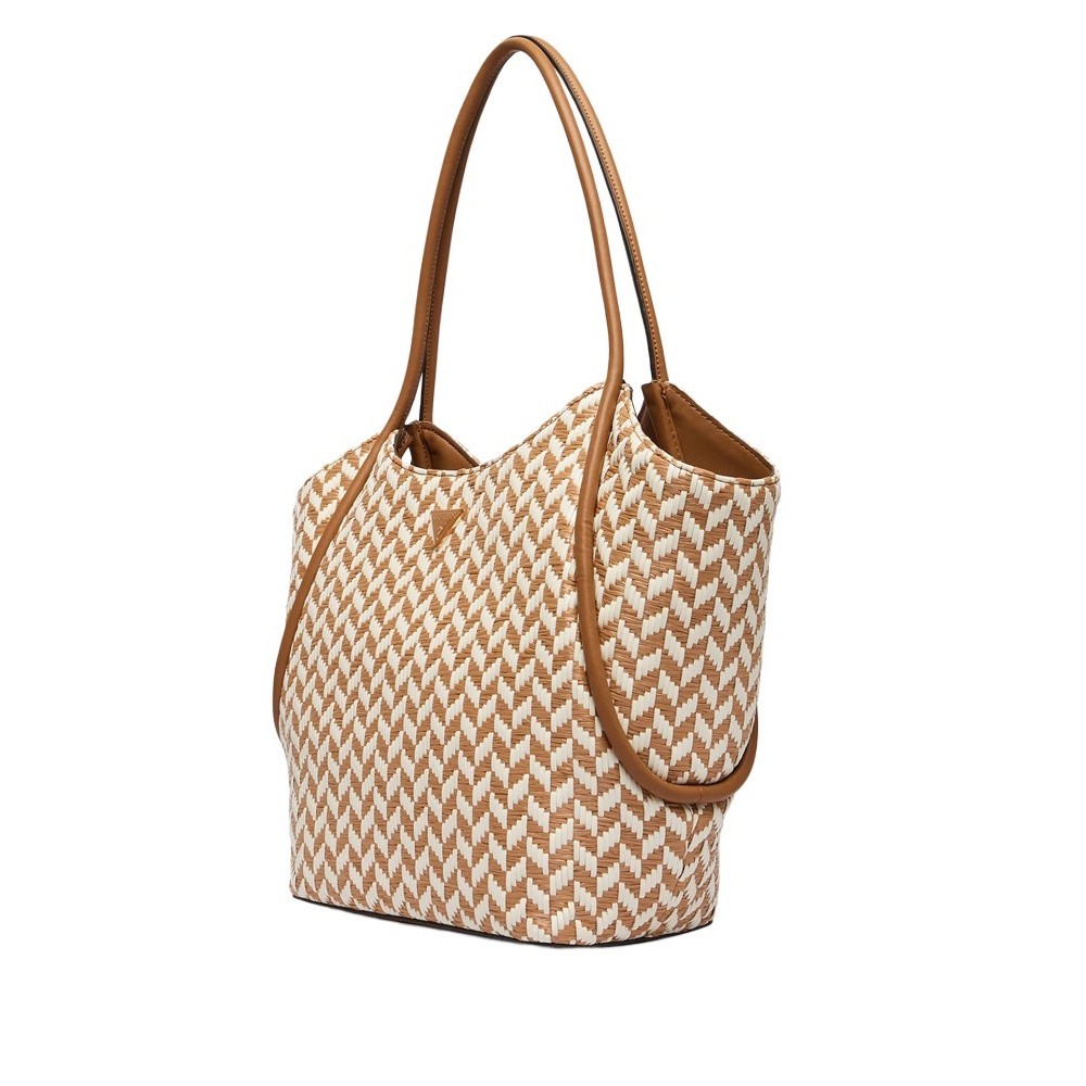 GUESS TESSI 2 IN 1 TOTE ΤΣΑΝΤΑ ΓΥΝΑΙΚΕΙΑ COGNAC