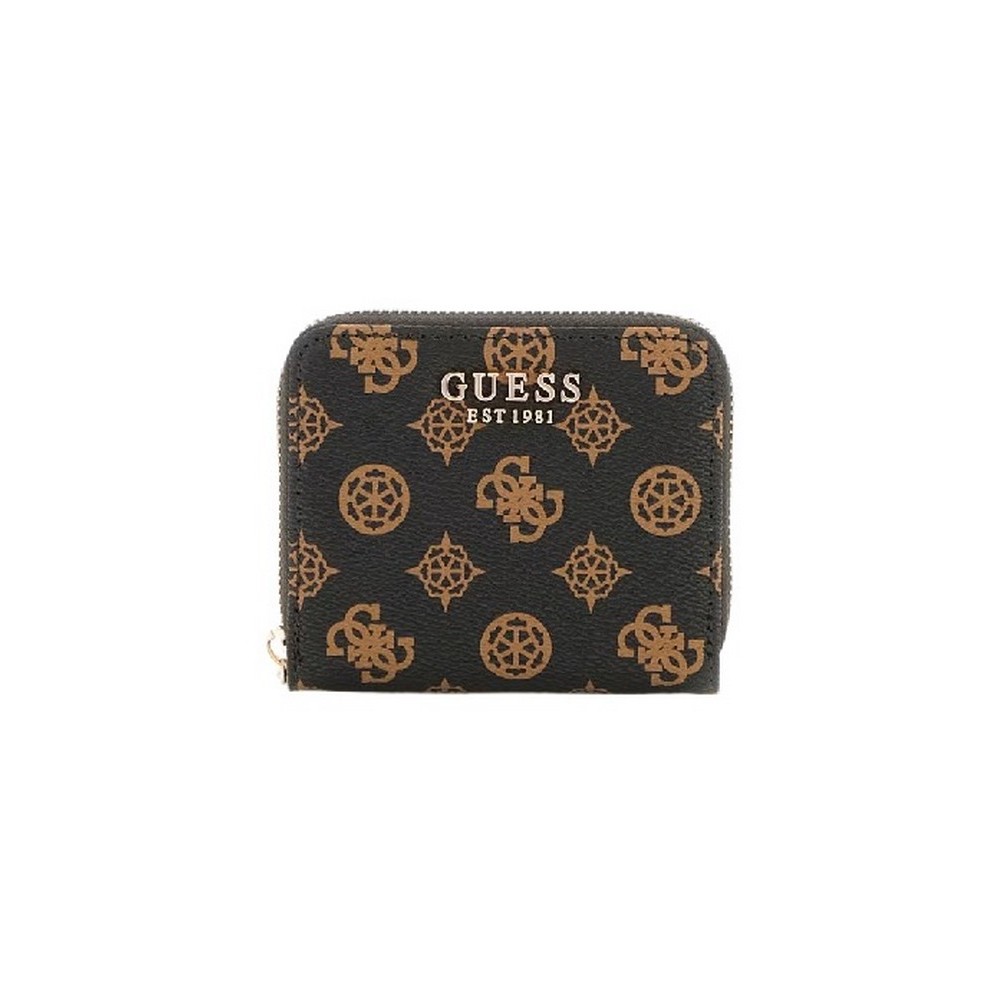GUESS LAUREL SLG SMALL ZIP AROUND ΑΞΕΣΟΥΑΡ ΠΟΡΤΟΦΟΛΙ ΓΥΝΑΙΚΕΙΟ MOCHA