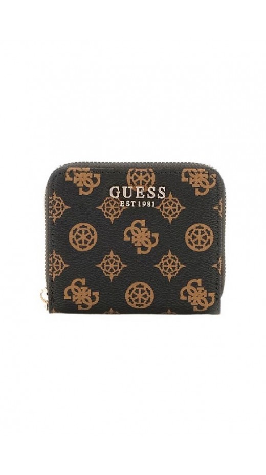 GUESS LAUREL SLG SMALL ZIP AROUND ΑΞΕΣΟΥΑΡ ΠΟΡΤΟΦΟΛΙ ΓΥΝΑΙΚΕΙΟ MOCHA