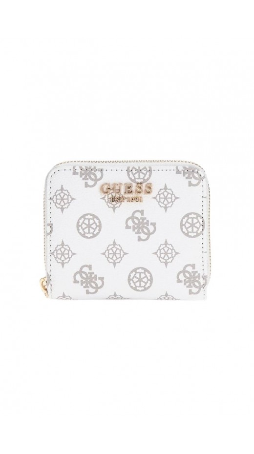 GUESS LAUREL SLG SMALL ZIP AROUND ΑΞΕΣΟΥΑΡ ΠΟΡΤΟΦΟΛΙ ΓΥΝΑΙΚΕΙΟ WHITE
