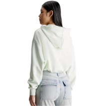 CALVIN KLEIN JEANS EMBOSSED MONOLOGO HOODIE ΜΠΛΟΥΖΑ ΦΟΥΤΕΡ ΓΥΝΑΙΚΕΙΑ LIME