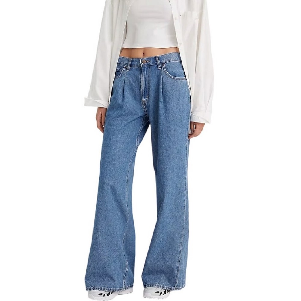 LEVI\'S PLEATED BAGGY ΠΑΝΤΕΛΟΝΙ ΓΥΝΑΙΚΕΙΟ INDIGO