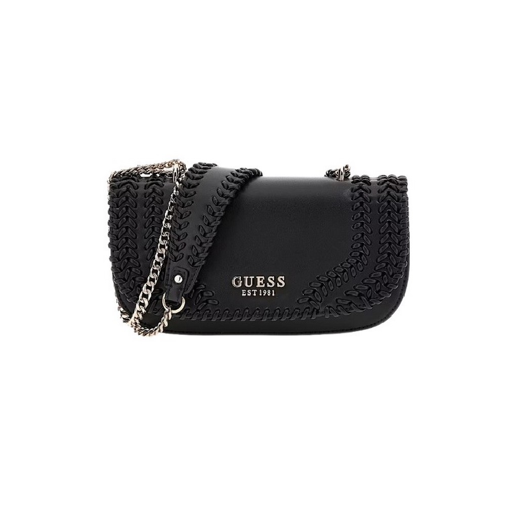 GUESS TATUM CONVERTIBLE XBODY FLAP ΤΣΑΝΤΑ ΓΥΝΑΙΚΕΙΑ BLACK