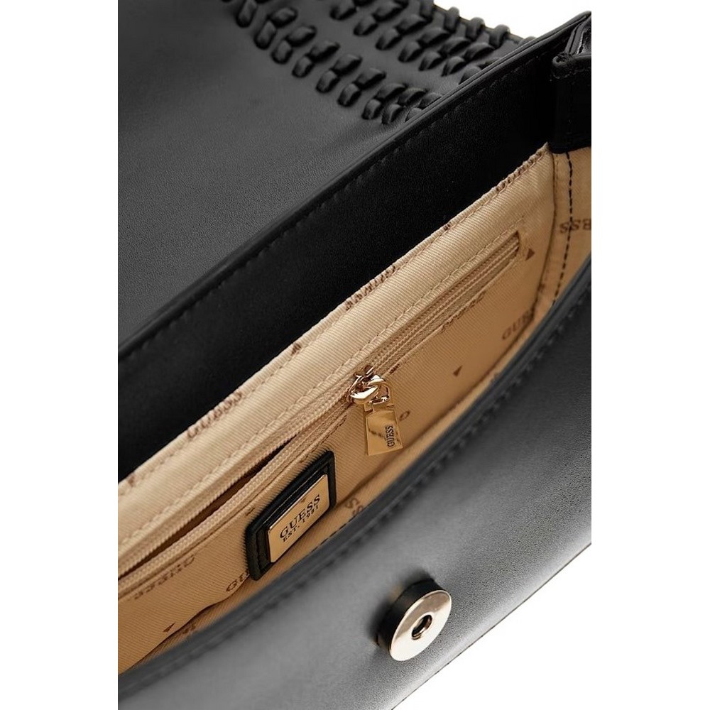 GUESS TATUM CONVERTIBLE XBODY FLAP ΤΣΑΝΤΑ ΓΥΝΑΙΚΕΙΑ BLACK