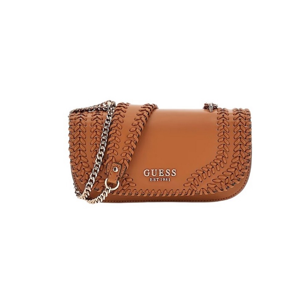 GUESS TATUM CONVERTIBLE XBODY FLAP ΤΣΑΝΤΑ ΓΥΝΑΙΚΕΙΑ CARAMEL