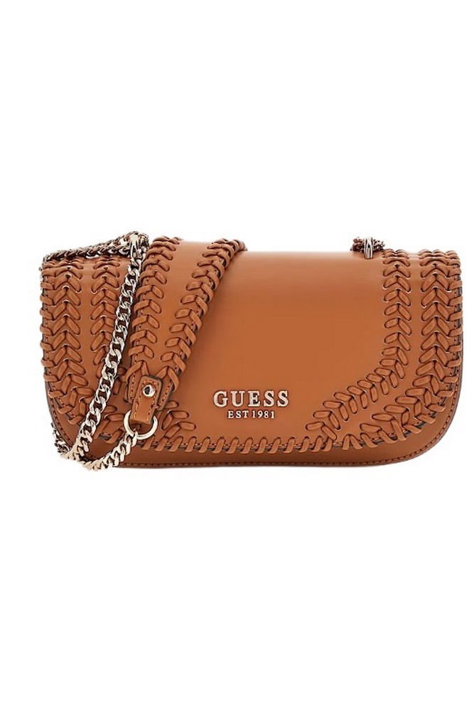 GUESS TATUM CONVERTIBLE XBODY FLAP ΤΣΑΝΤΑ ΓΥΝΑΙΚΕΙΑ CARAMEL
