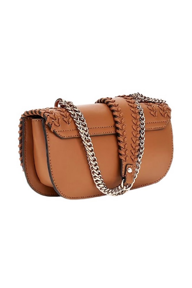 GUESS TATUM CONVERTIBLE XBODY FLAP ΤΣΑΝΤΑ ΓΥΝΑΙΚΕΙΑ CARAMEL