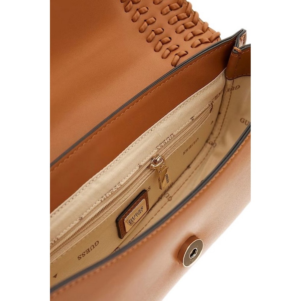 GUESS TATUM CONVERTIBLE XBODY FLAP ΤΣΑΝΤΑ ΓΥΝΑΙΚΕΙΑ CARAMEL