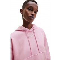 CALVIN KLEIN JEANS STAKED LOGO HOODIE ΦΟΥΤΕΡ ΓΥΝΑΙΚΕΙΟ PINK