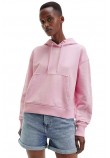 CALVIN KLEIN JEANS STAKED LOGO HOODIE ΦΟΥΤΕΡ ΓΥΝΑΙΚΕΙΟ PINK