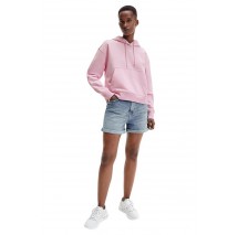 CALVIN KLEIN JEANS STAKED LOGO HOODIE ΦΟΥΤΕΡ ΓΥΝΑΙΚΕΙΟ PINK