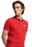 SUPERDRY D1 OVIN VINTAGE SUPERSTATE POLO ΜΠΛΟΥΖΑ ΑΝΔΡΙΚΗ RED