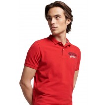 SUPERDRY D1 OVIN VINTAGE SUPERSTATE POLO ΜΠΛΟΥΖΑ ΑΝΔΡΙΚΗ RED