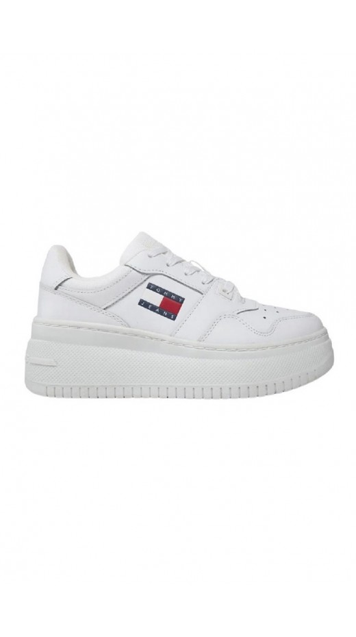 TOMMY JEANS RETRO BASKET FLATFORM ESS ΠΑΠΟΥΤΣΙ ΓΥΝΑΙΚΕΙΟ WHITE