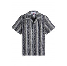 TOMMY JEANS REG AOP CAMP SHIRT EXT ΠΟΥΚΑΜΙΣΟ ΑΝΔΡΙΚΟ BLACK