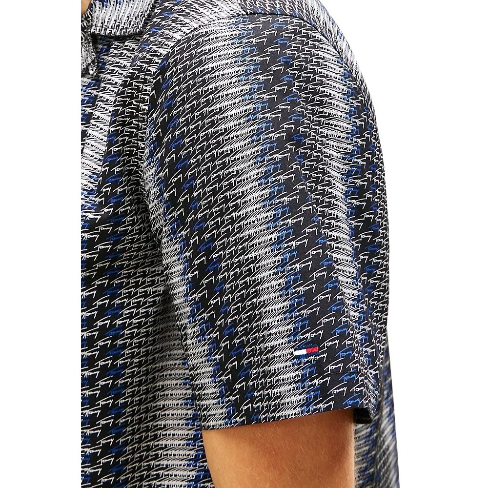 TOMMY JEANS REG AOP CAMP SHIRT EXT ΠΟΥΚΑΜΙΣΟ ΑΝΔΡΙΚΟ BLACK