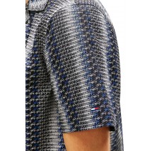 TOMMY JEANS REG AOP CAMP SHIRT EXT ΠΟΥΚΑΜΙΣΟ ΑΝΔΡΙΚΟ BLACK