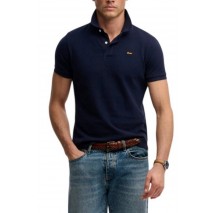 SUPERDRY D1 CLASSIC PIQUE POLO T-SHIRT ΜΠΛΟΥΖΑ ΑΝΔΡΙΚΗ NAVY
