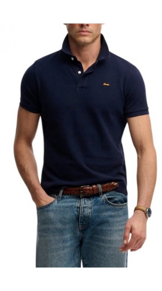 SUPERDRY D1 CLASSIC PIQUE POLO T-SHIRT ΜΠΛΟΥΖΑ ΑΝΔΡΙΚΗ NAVY