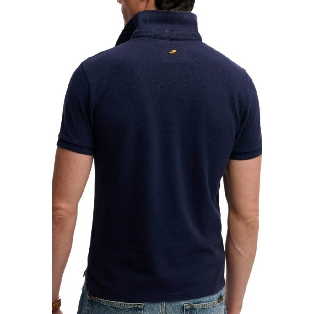 SUPERDRY D1 CLASSIC PIQUE POLO T-SHIRT ΜΠΛΟΥΖΑ ΑΝΔΡΙΚΗ NAVY