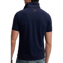 SUPERDRY D1 CLASSIC PIQUE POLO T-SHIRT ΜΠΛΟΥΖΑ ΑΝΔΡΙΚΗ NAVY